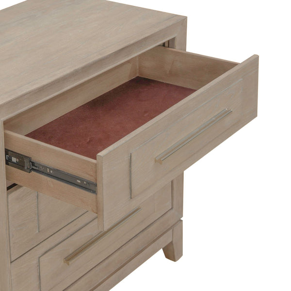 Brentwood 3 Drawer Nightstand w/ Charging Station - 789-BR61