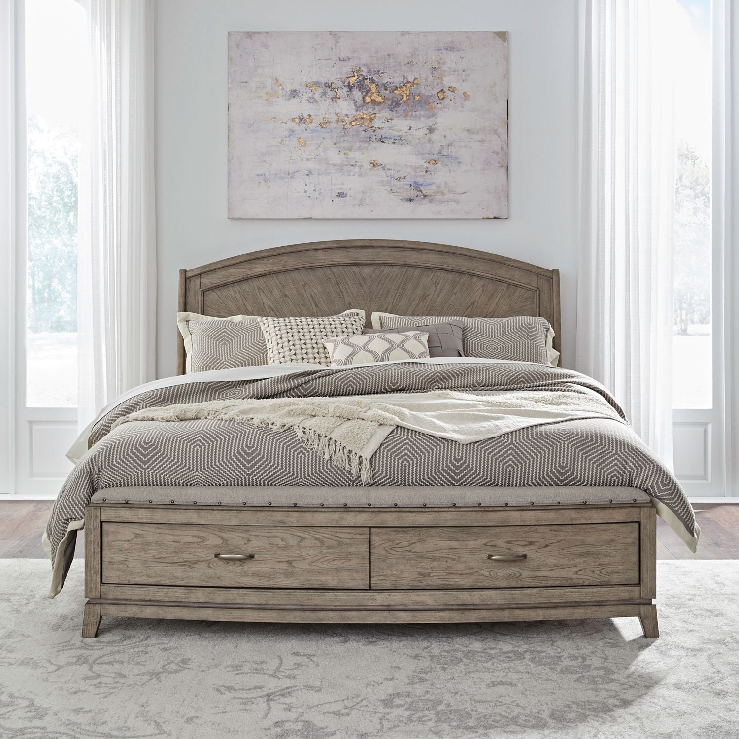 Avalon Queen Panel Storage Bed