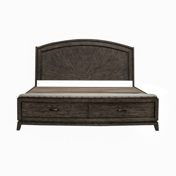 Avalon King Panel Storage Bed - 805B-BR-KPBS