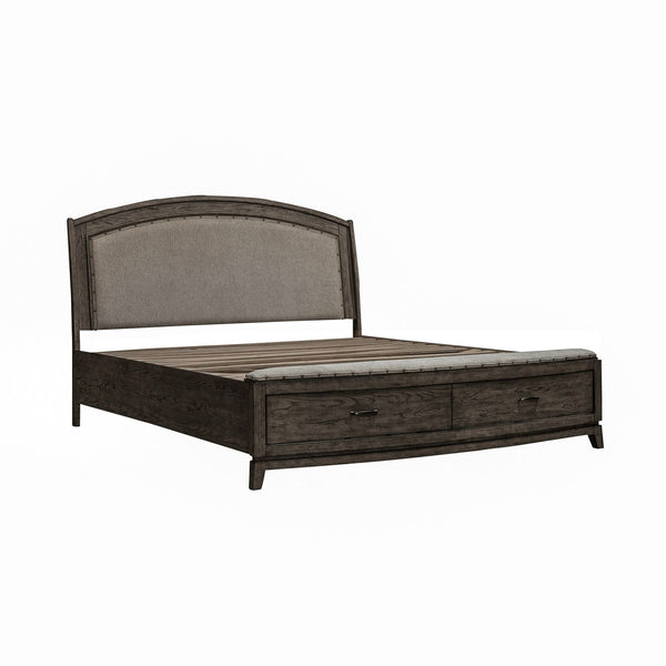 Avalon King Uph Storage Bed - 805B-BR-KUS