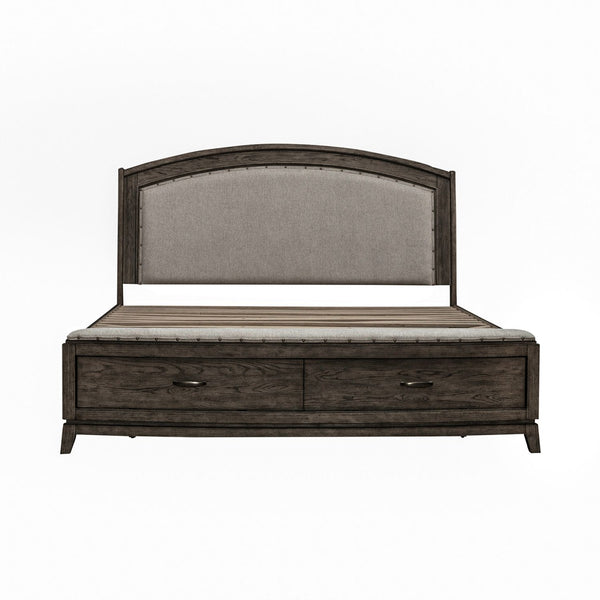Avalon Queen Uph Storage Bed - 805B-BR-QUS