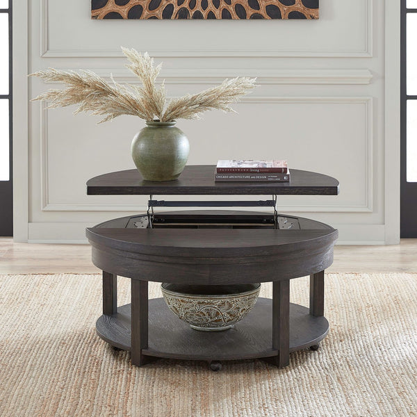 Weston Round Lift Top Cocktail Table - 811-OT1010