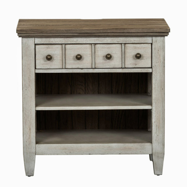 Heartland King Opt California Panel Bed, Dresser & Mirror, Chest, Night Stand - 824-BR-OCPBDMCN