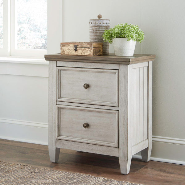 Heartland 2 Drawer Night Stand w/ Charging Station - 824-BR63