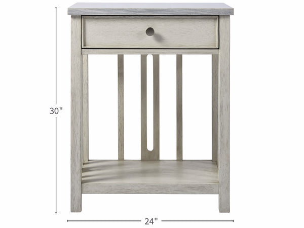 Bedside Table with Stone Top