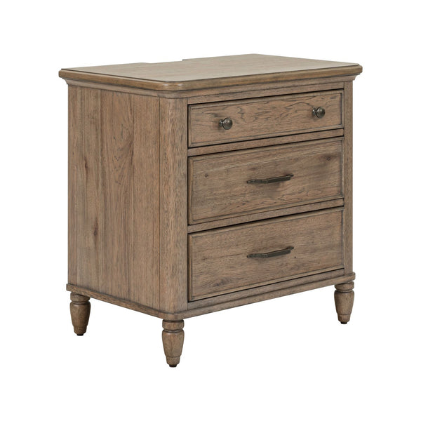 Hickory Grove Nightstand w/ Charging Station - 866-BR61