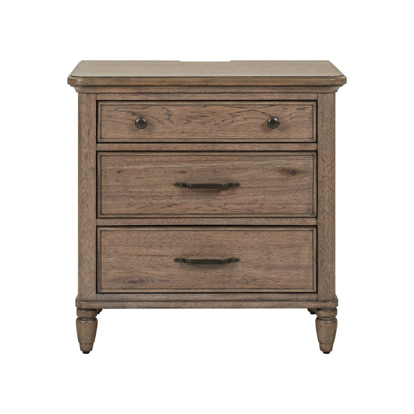 Hickory Grove Nightstand w/ Charging Station - 866-BR61