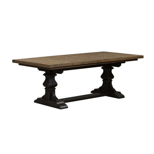 Harvest Home 5 Piece Trestle Table Set - 879-DR-5TRS