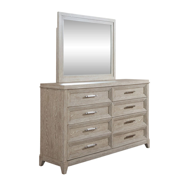 Belmar King Uph Bed, Dresser & Mirror, Chest