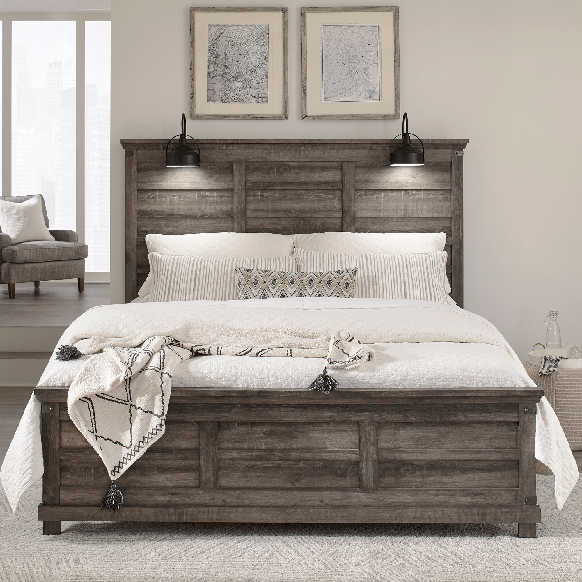Lakeside Haven 903-BR-KPB King Panel Bed