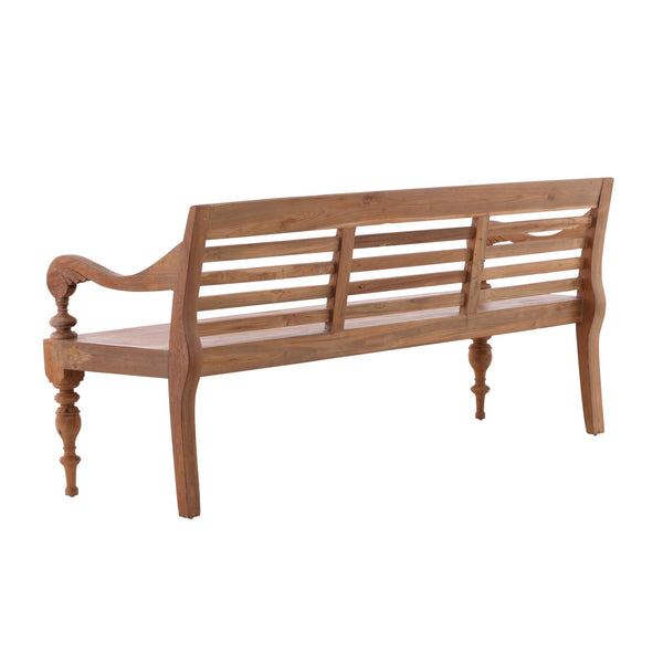 Antique Plantation Grown Teak Bench - 64389 - image 3
