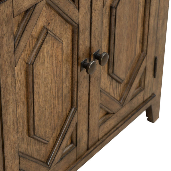 Carolina Park 2 Door Bedside Chest w/ Charging Station