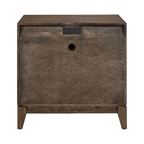 Shaker Lakes Nightstand w/ Charging Station - 936-BR61
