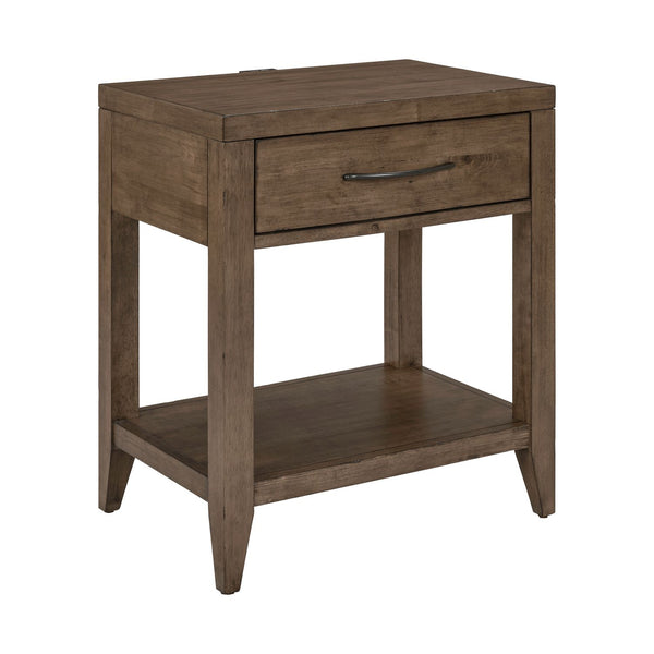 Shaker Lakes Open Nightstand w/ Charging Station - 936-BR62