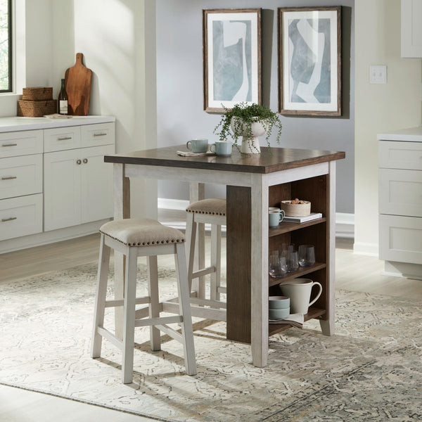 Brook Creek 3 Piece Counter Set - Two Tone - 942TT-CD-3CTS