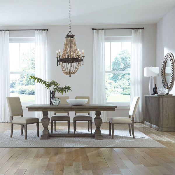 Westfield 5 Piece Trestle Table Set - 944-CD-5TRS