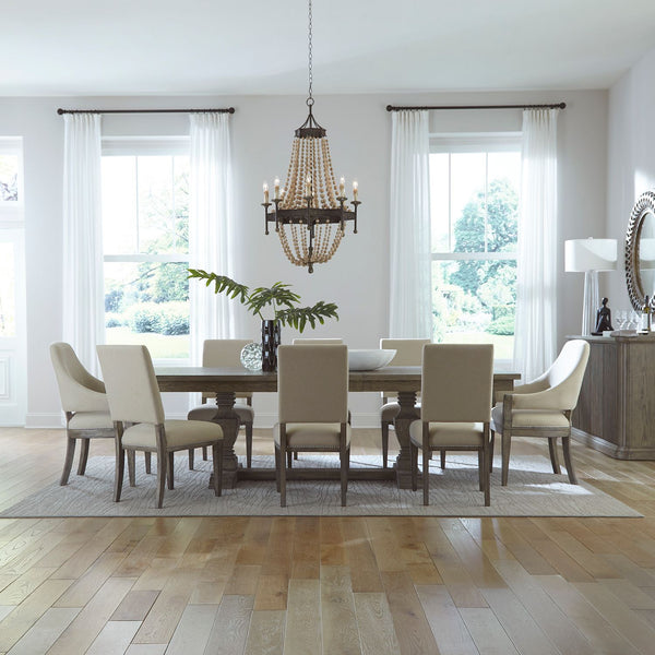 Westfield 9 Piece Trestle Table Set - 944-CD-9TRS