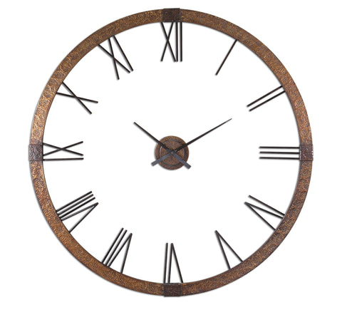 Uttermost Amarion 60" Copper Wall Clock