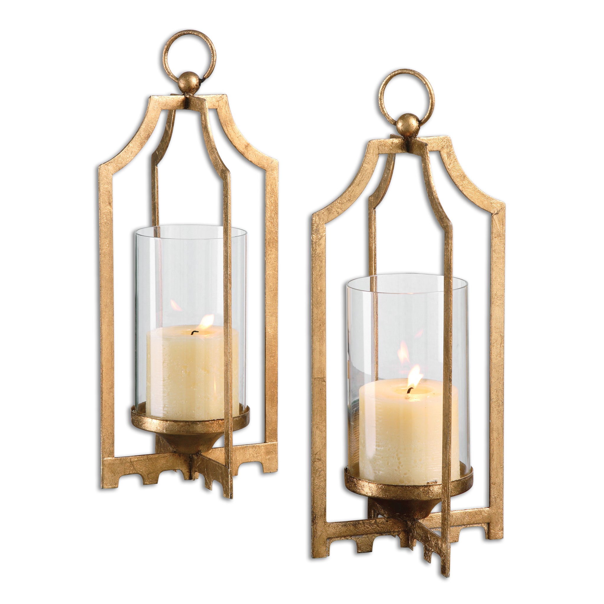 Uttermost Lucy Gold Candleholders S/2