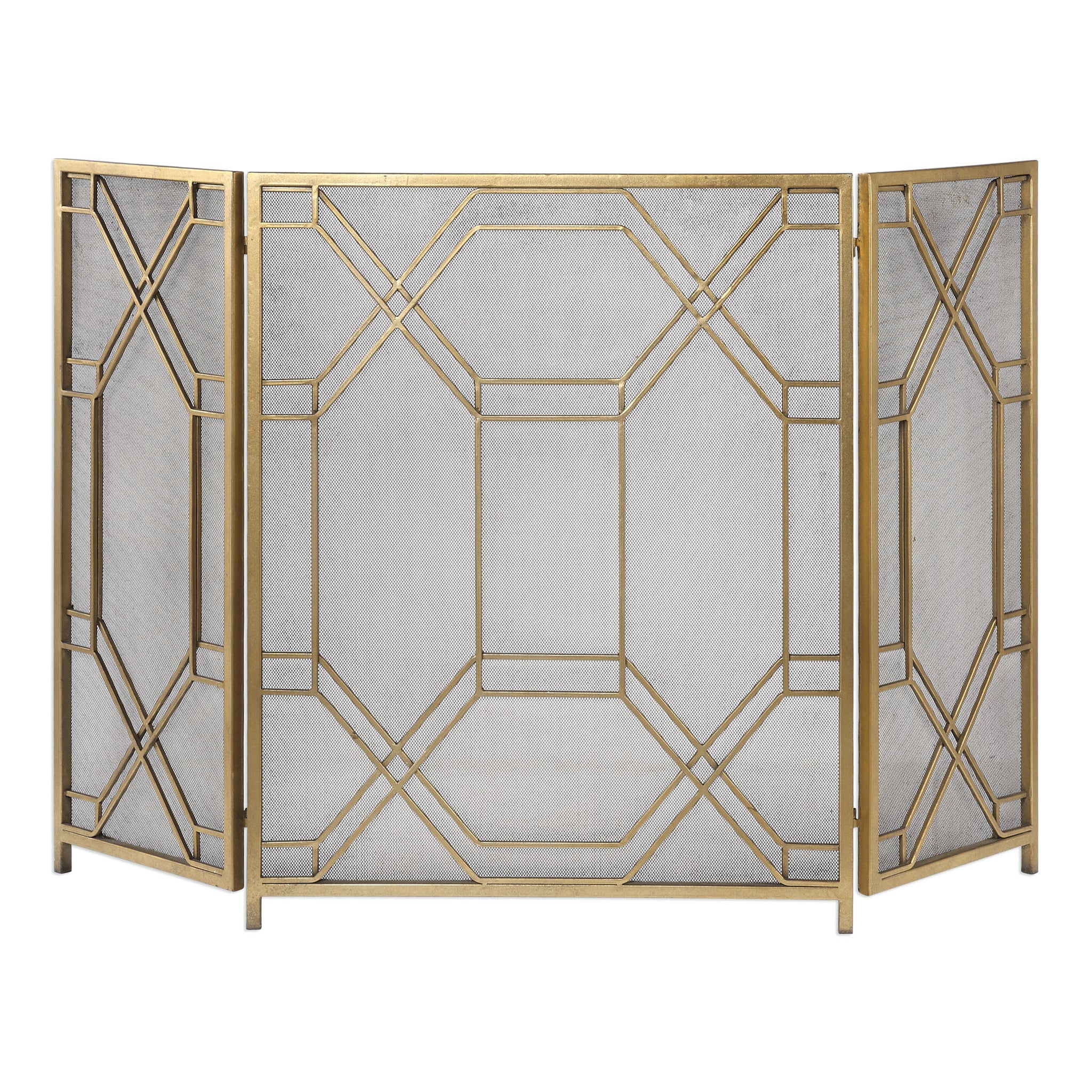 Uttermost Rosen Gold Fireplace Screen