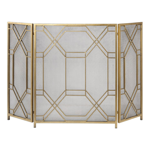 Uttermost Rosen Gold Fireplace Screen