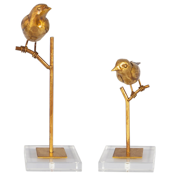 Uttermost Passerines Bird Sculptures S/2