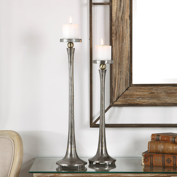 Uttermost Aliso Cast Iron Candleholders Set/2