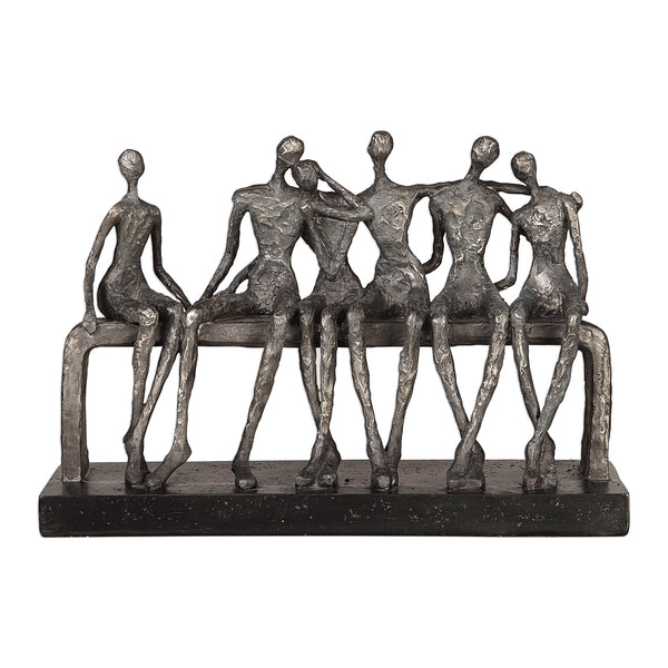 Uttermost Camaraderie Aged Silver Figurine