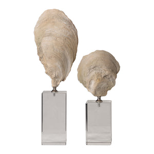 Uttermost Oyster Shell Sculptures, S/2