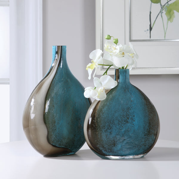 Uttermost Adrie Art Glass Vases, S/2