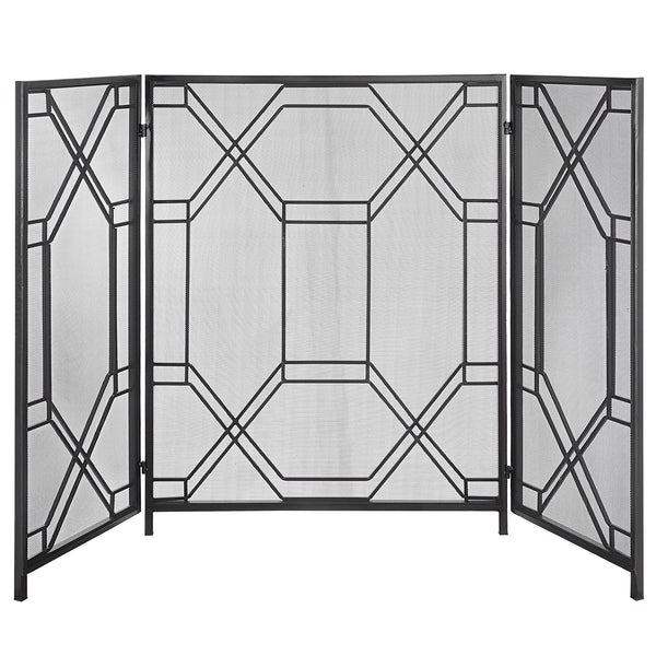 Uttermost Rosen Geometric Fireplace Screen