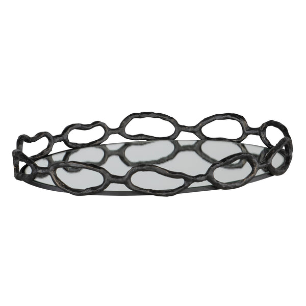 Uttermost Cable Black Chain Tray