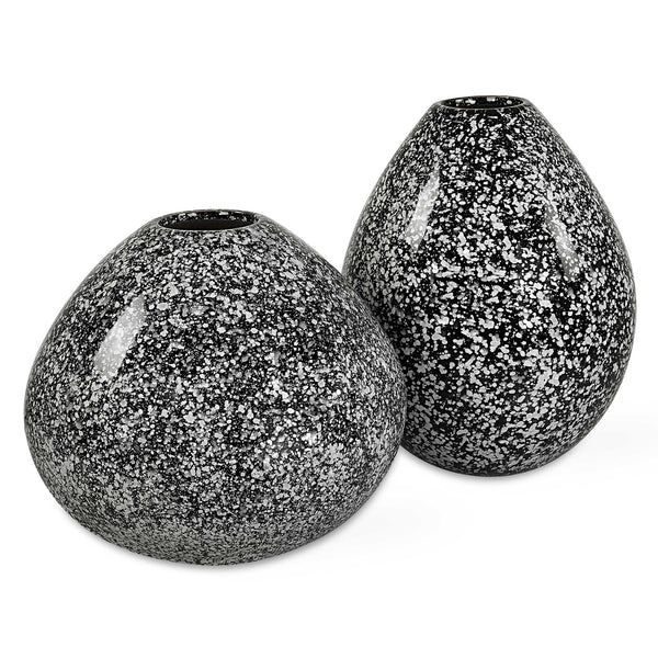 Uttermost Cosmic Black & White Vases Set/2