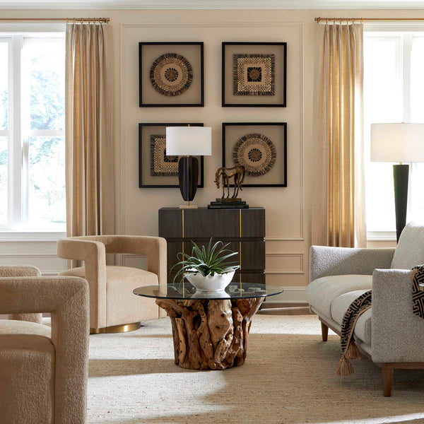 Uttermost Blossom Short Off-white Bowl