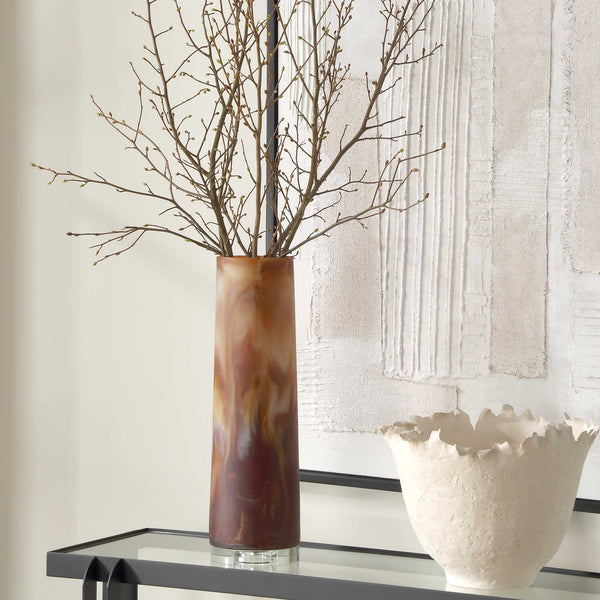 Uttermost Iced Mocha Vase