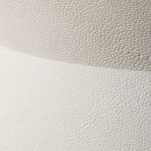 Uttermost Luxe White Shagreen Round Box