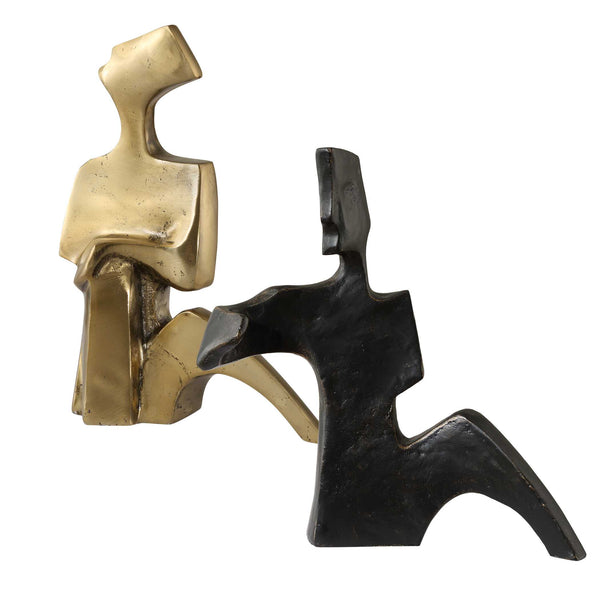 Uttermost Affection Bronze Gold Sculpture Set/2