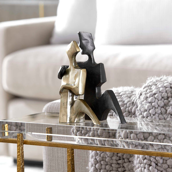 Uttermost Affection Bronze Gold Sculpture Set/2