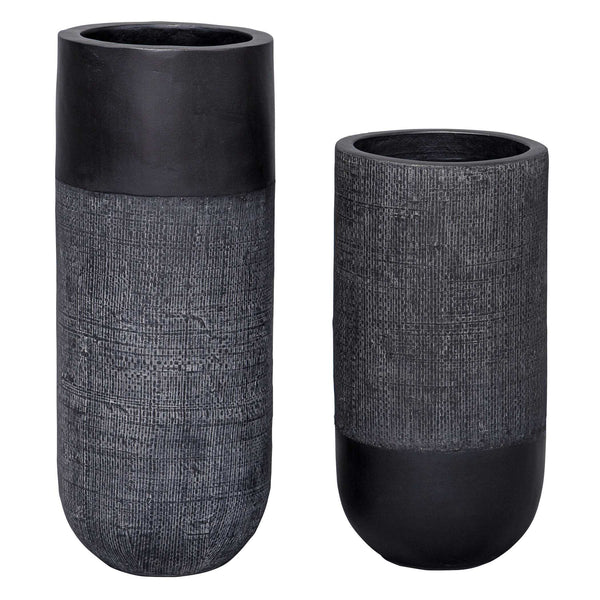 Uttermost Woven Shadow Vases Set/2