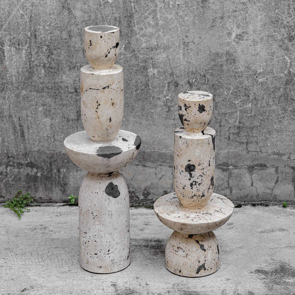 Uttermost Nouveau Tower Sculptures Set/2