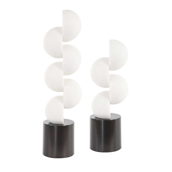 Uttermost Symmetry White Sculptures Set/2