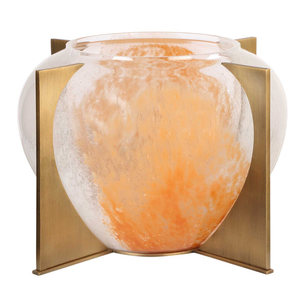Uttermost Amber Swirl Vase