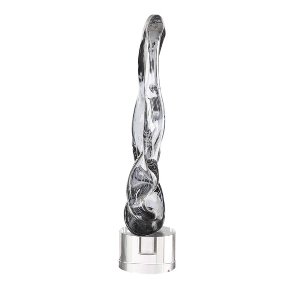 Uttermost Luminous Twist Glass Sculpture