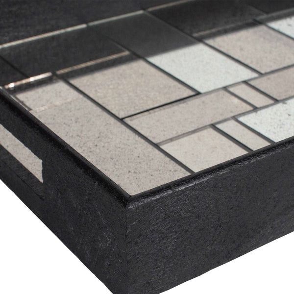 Uttermost Modern Mosaic Antique Mirrored Tray