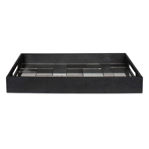 Uttermost Modern Mosaic Antique Mirrored Tray