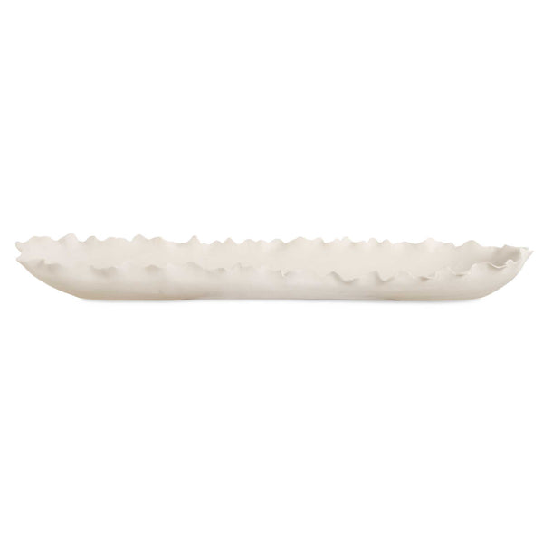 Uttermost Ripple Crest White Bowl