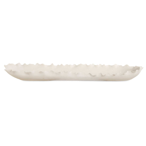 Uttermost Ripple Crest White Bowl