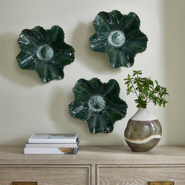 Uttermost Verdant Bloom Emerald Outdoor Bowl