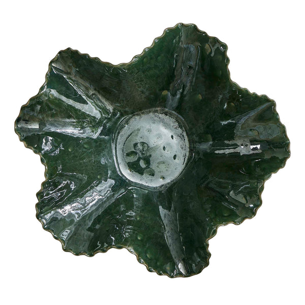 Uttermost Verdant Bloom Emerald Outdoor Bowl