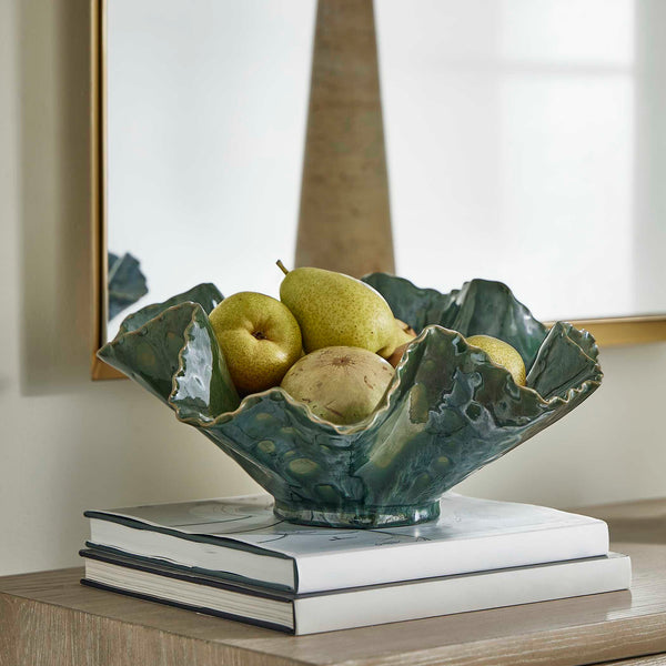 Uttermost Verdant Bloom Emerald Outdoor Bowl